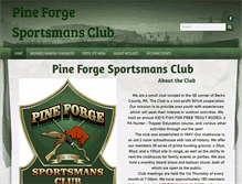 Tablet Screenshot of pineforgesc.com